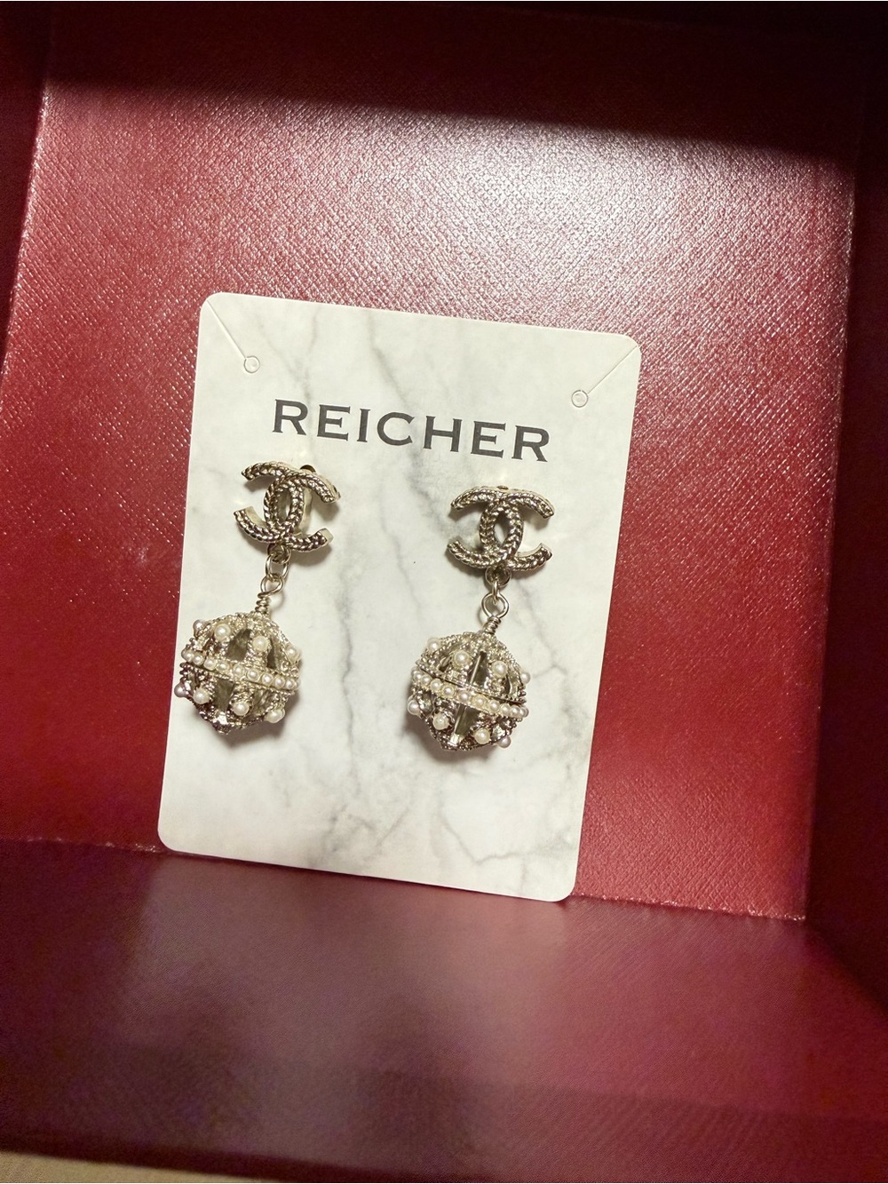 Gold-Tone Pearl Drop Earrings - Gold